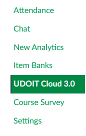 UDOIT Cloud 3.0 on Course Navigation