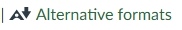 Alternative formats icon found next to files in Canvas.