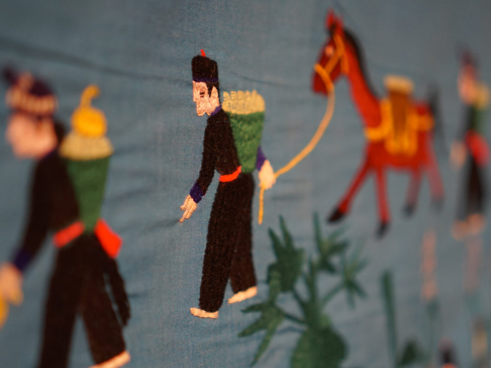Cloth as Community close up of embroidery