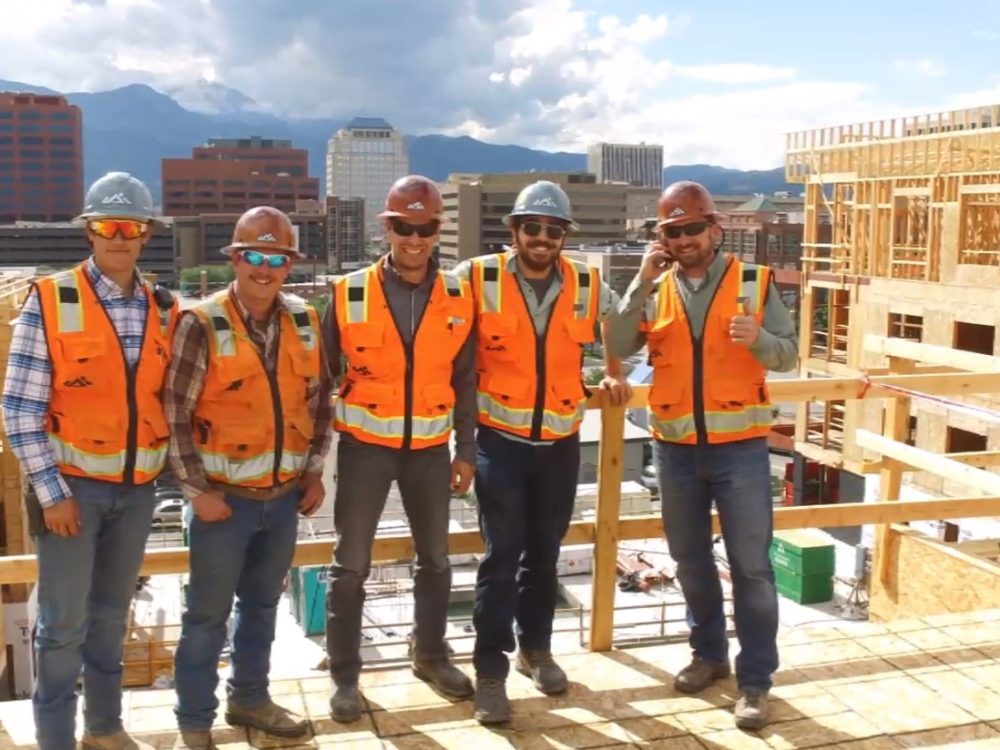 Intern Kyle with Colorado Structures in 2017