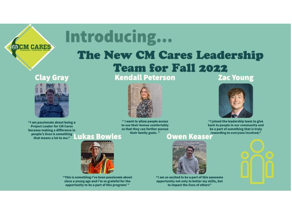 CM Cares fall 2022 student leadership team