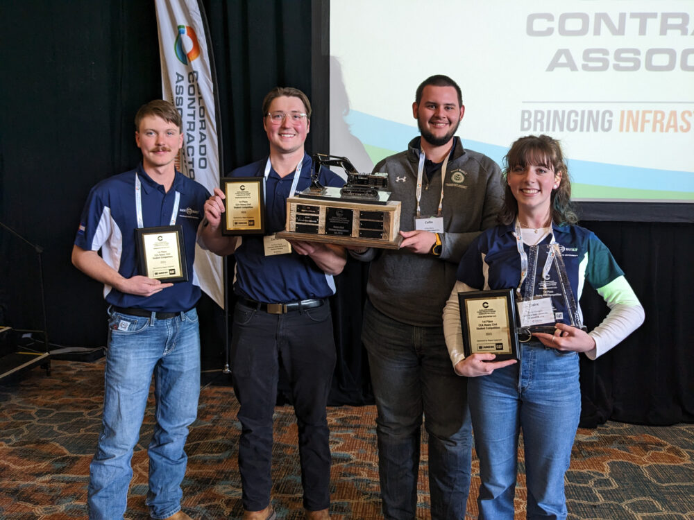 CSU B.S. in Construction Management award-winning competition team.