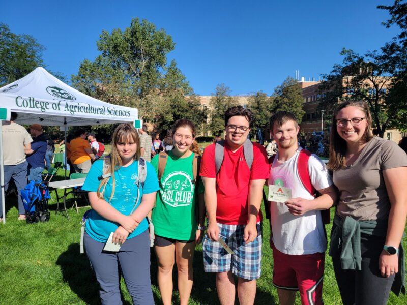 RAM Scholars pose on a green, sunny day on CSU campus.