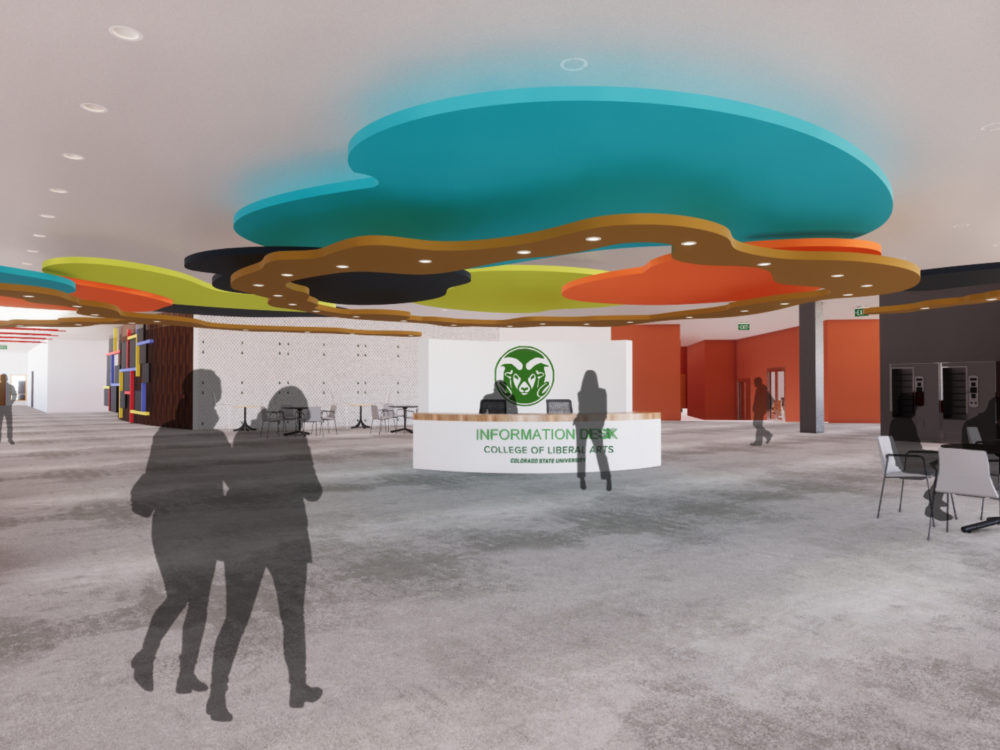 Welcome Center in the Andrew G. Clark Building by Lillian Choi