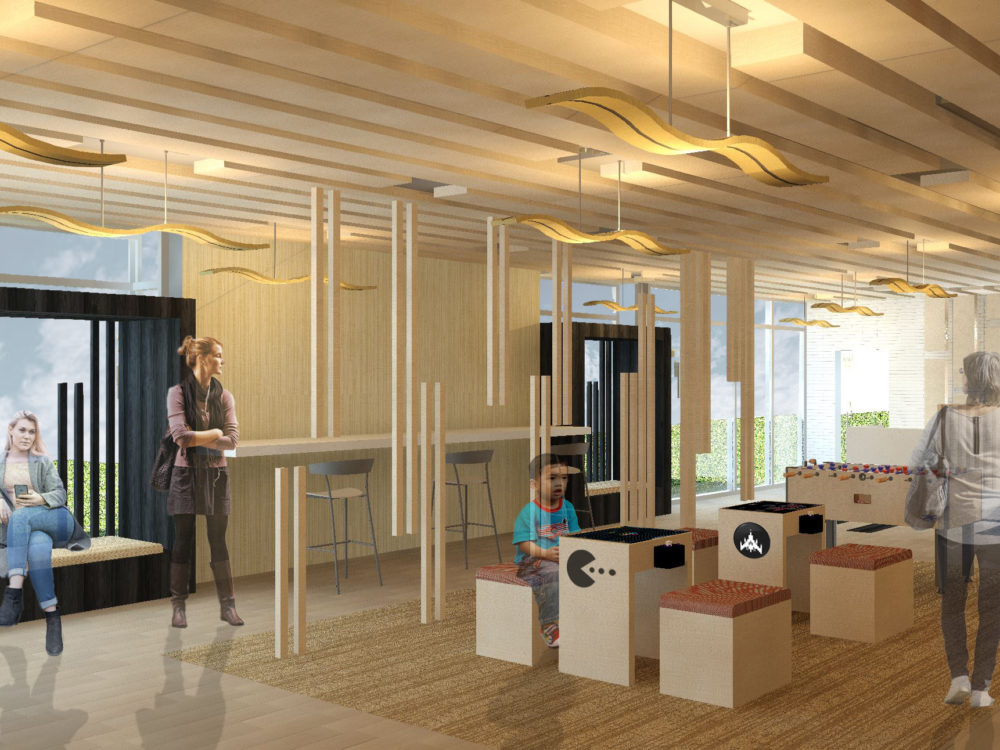 North Clubhouse View in the Aspen Grove project by Sierra Finney