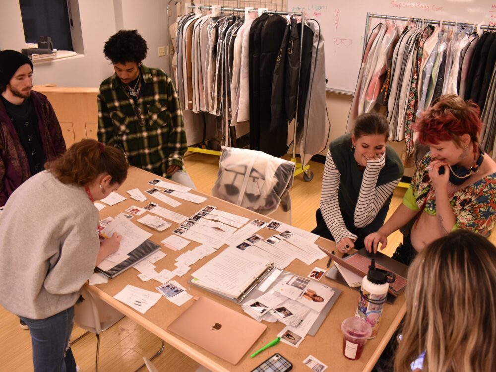 The Model and Garment committee works through garment fittings