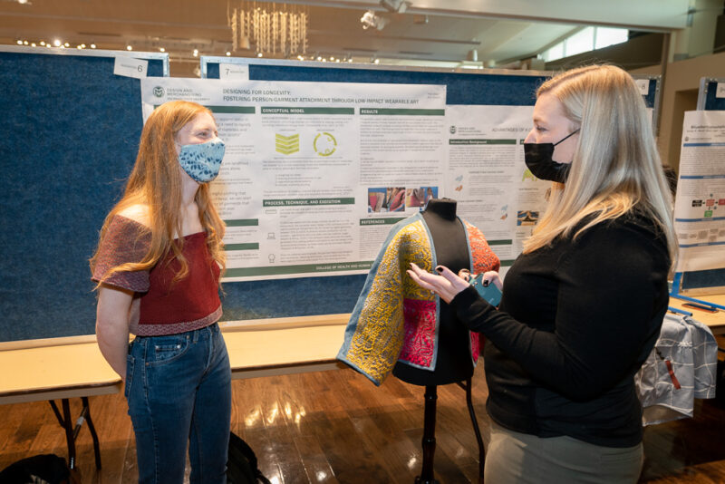 Grad student Katie Miller presents at CHHS Research Day