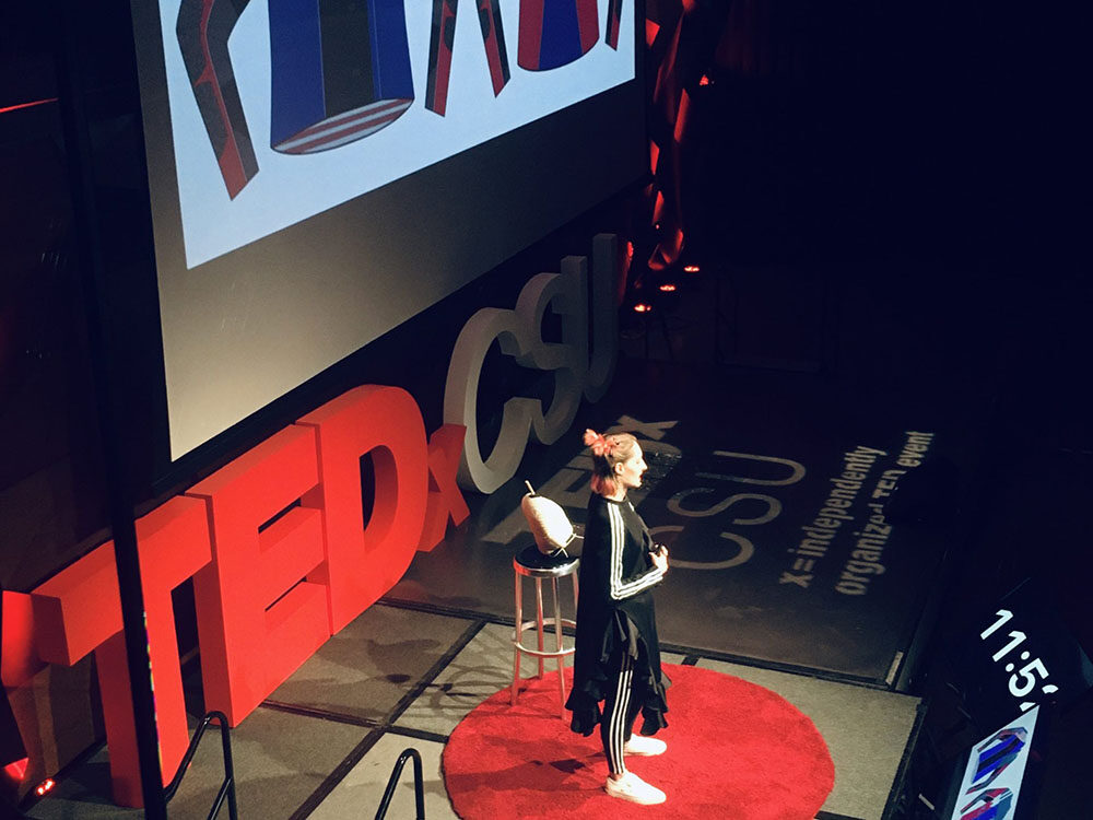 Kayna Hobbs Speaking at TedxCSU event