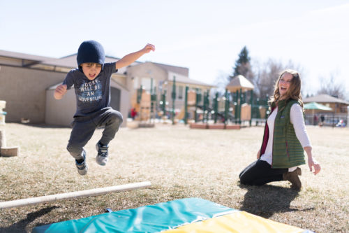 Children play at the Colorado State University Early Childhood Center,