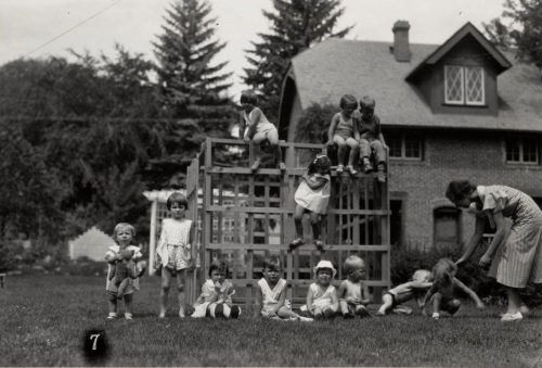 Preschool Playground At 129 S Meldrum, July 6, 1933