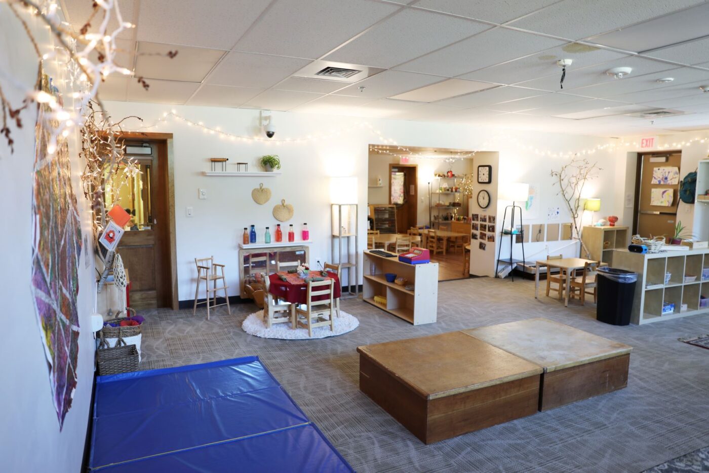 View of the second part of the large lower level classroom