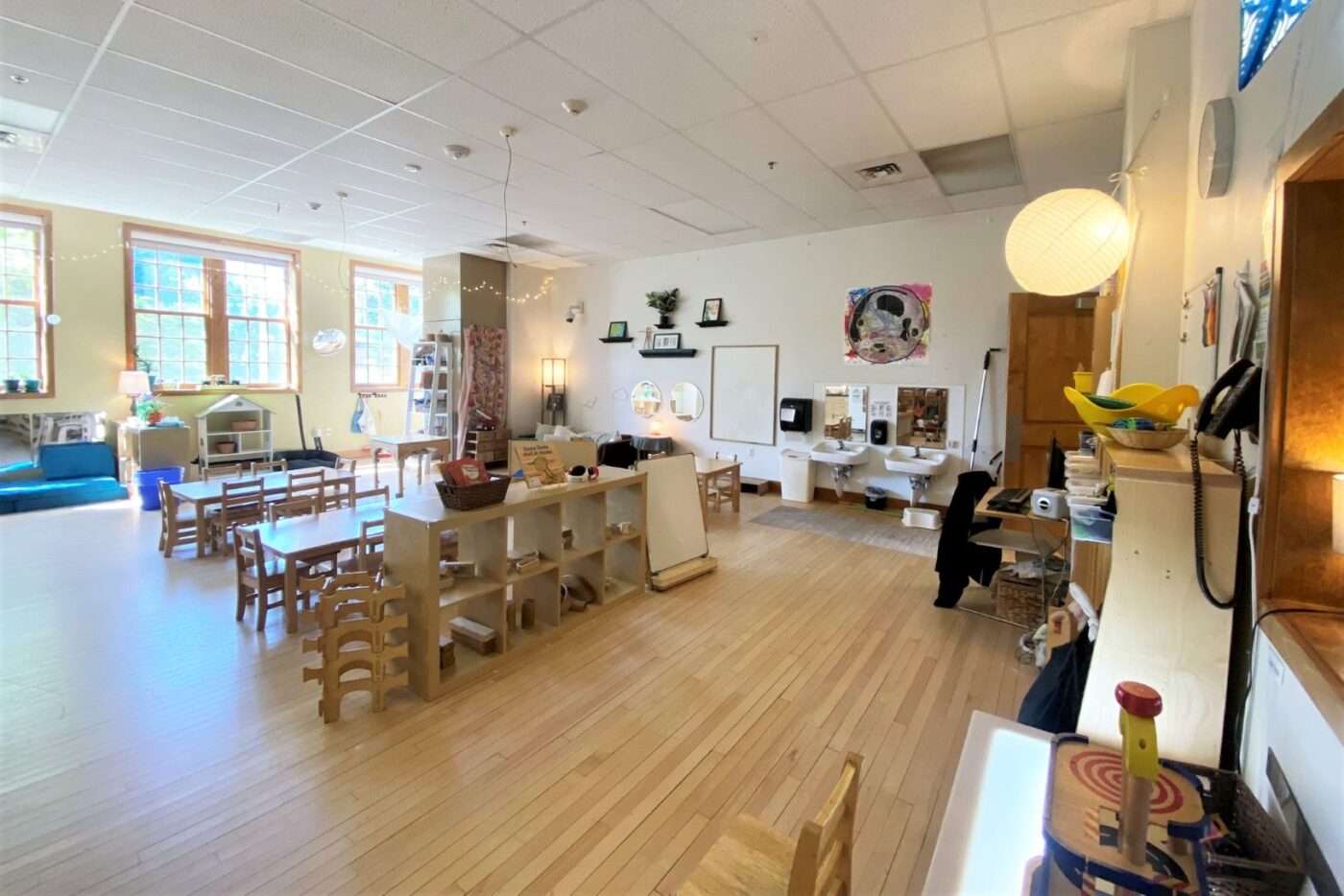 Overview of ECC classroom from the doorway