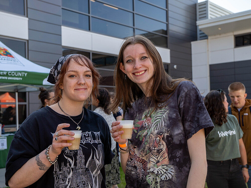 Students tasting at Iron Brew 2025
