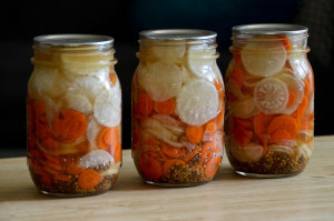 Home canned carrots.