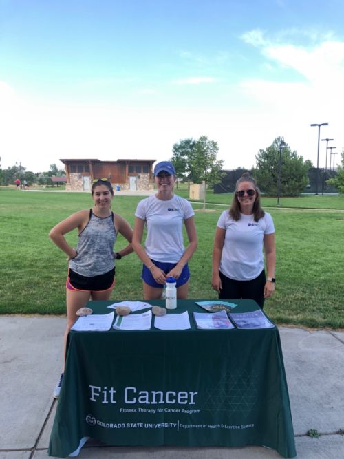 Fit Cancer Table at Event