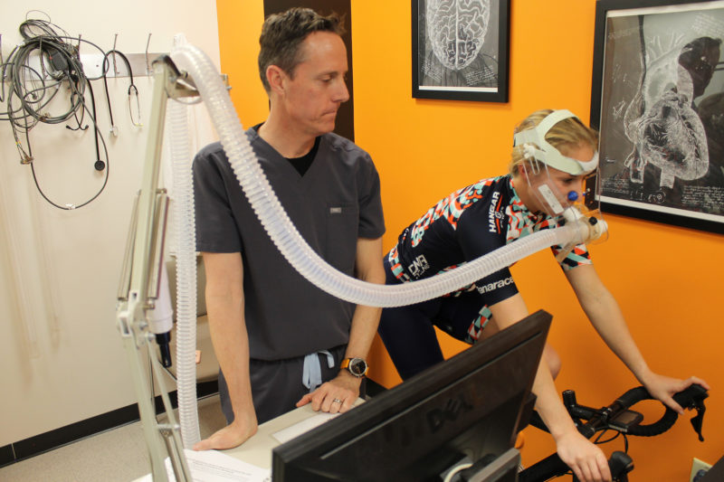 physician supervising vo2 max testing