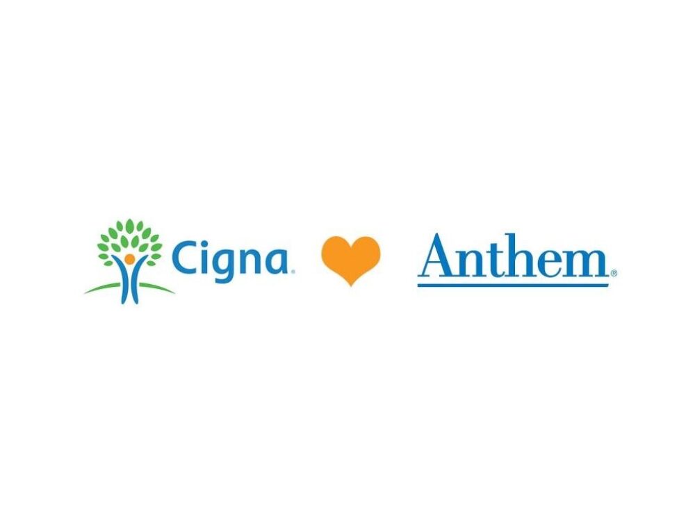 Anthem and Cigna logos