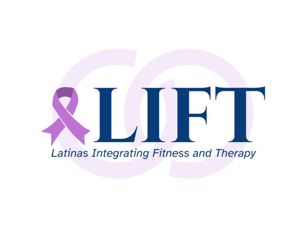 A graphic for the Latinas Integrating Fitness and Therapy study, featuring a pink ribbon icon.