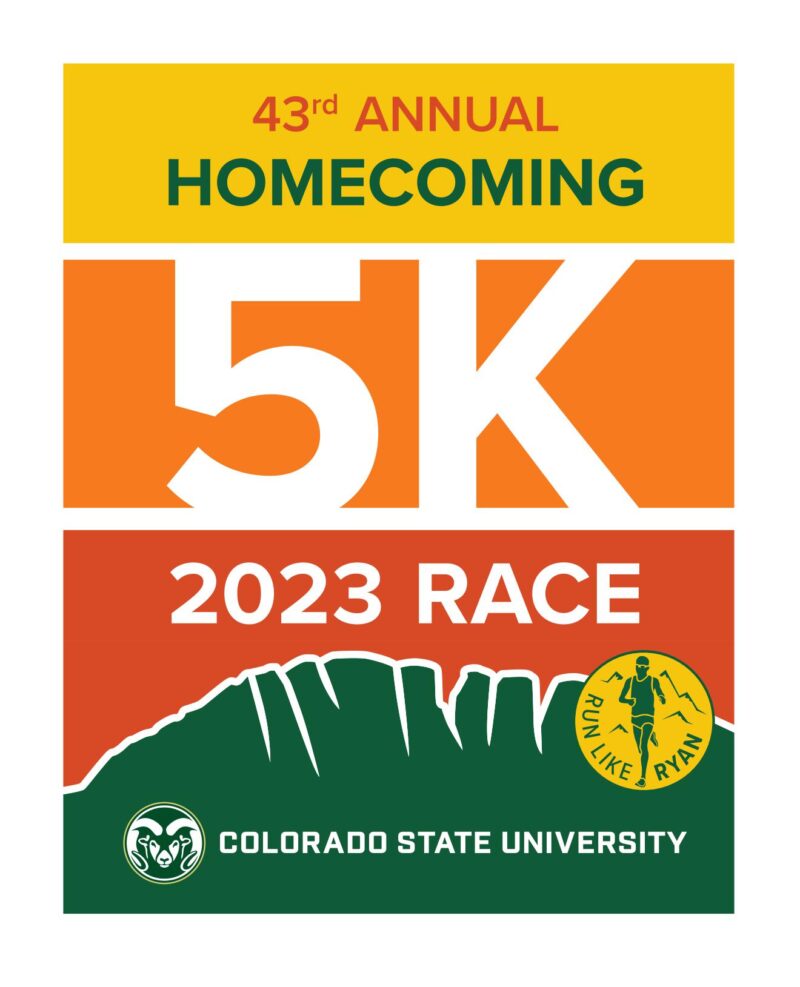 43rd Annual Homecoming 5k 2023 race logo