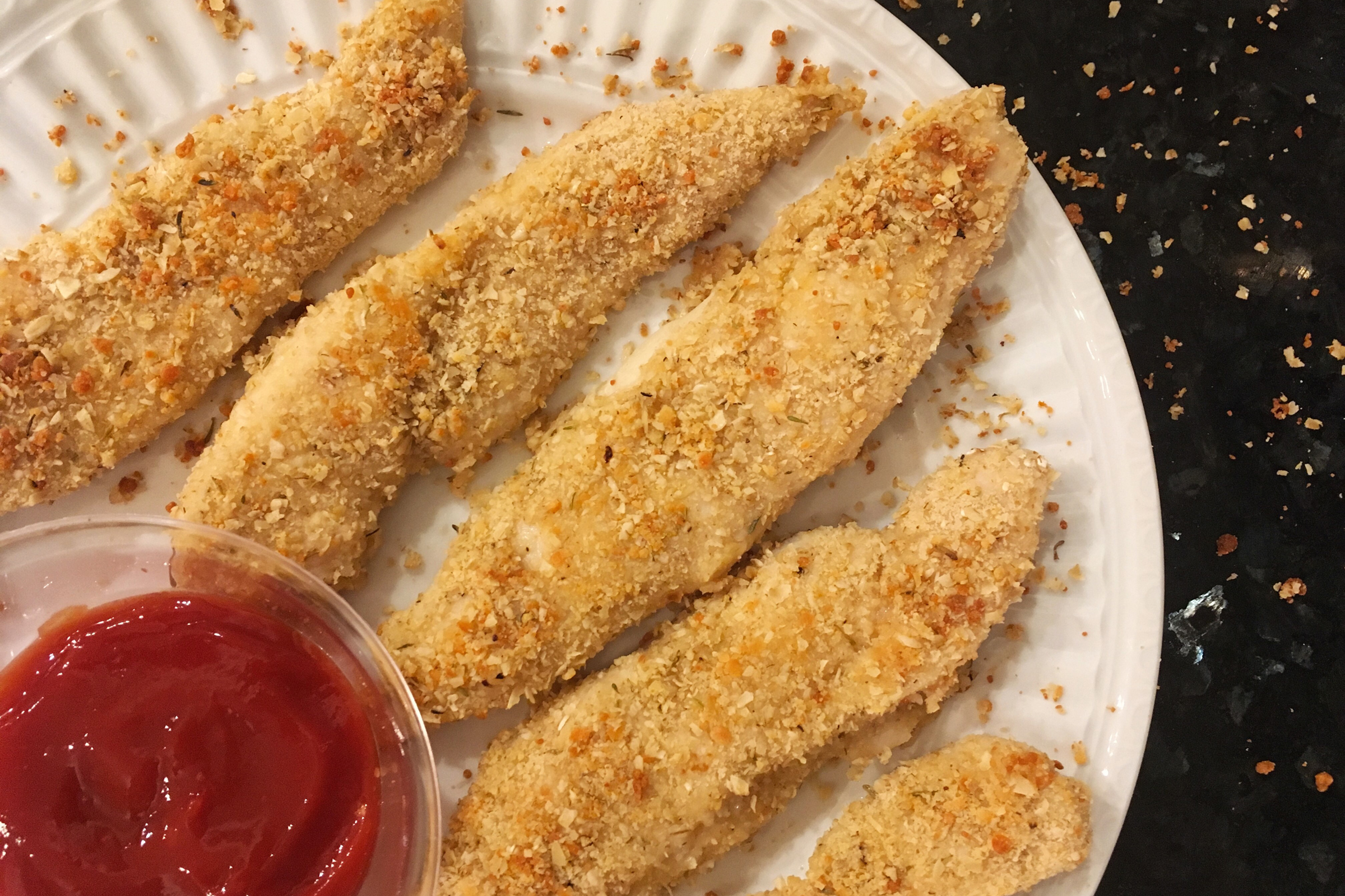 Oatmeal Crusted Chicken Tenders