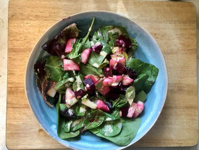 Beet Salad in bowl