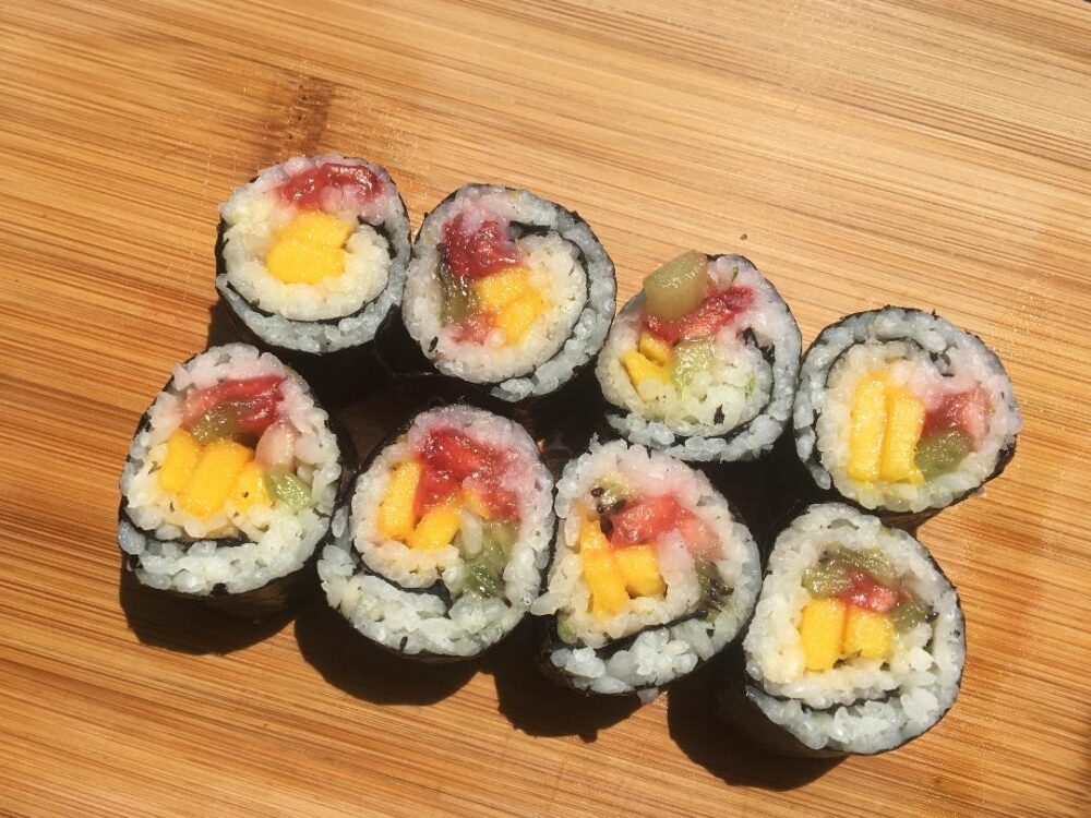 Fruit sushi