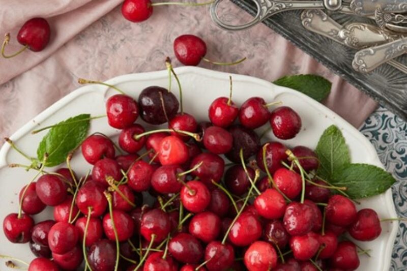 Cherries On A Plate