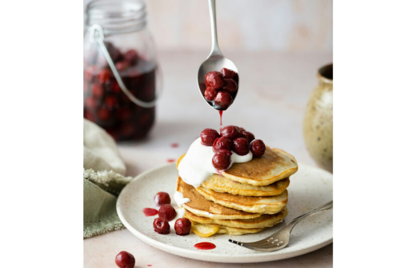 Cherry Pancakes
