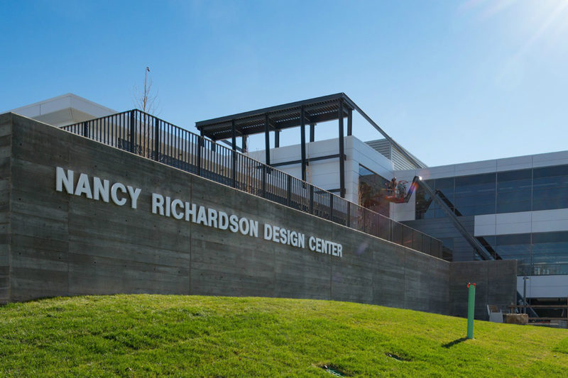 An exterior shot of the RDC and its signage, which reads 
