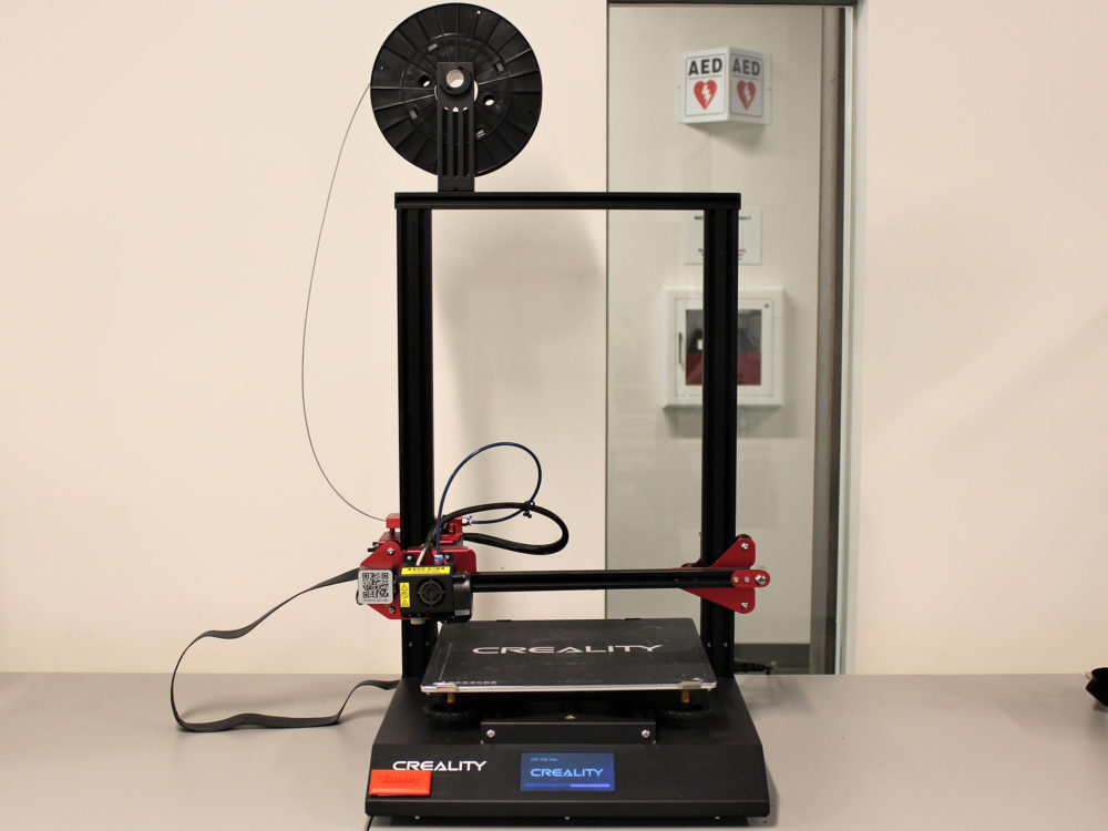 A fused deposition modeling 3D printer in the Prototype Lab