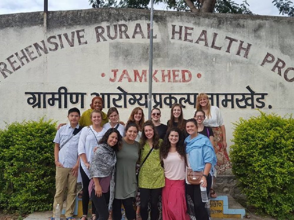 social work students in india at comprehensive rural health project in jamkhed