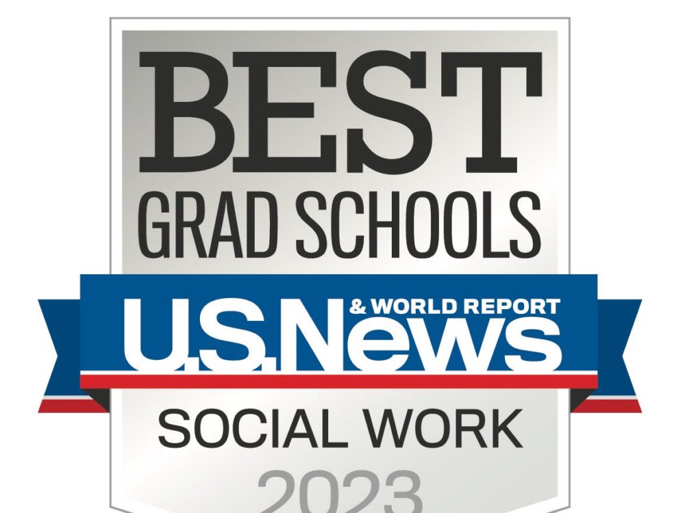US News and World Report Social Work 2023 ranking badge