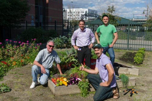 Brian Dunbar and colleagues in the Coors Field GaRden