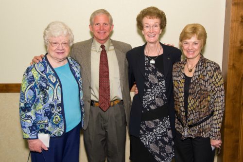 Pat Kendall with nutrition faculty