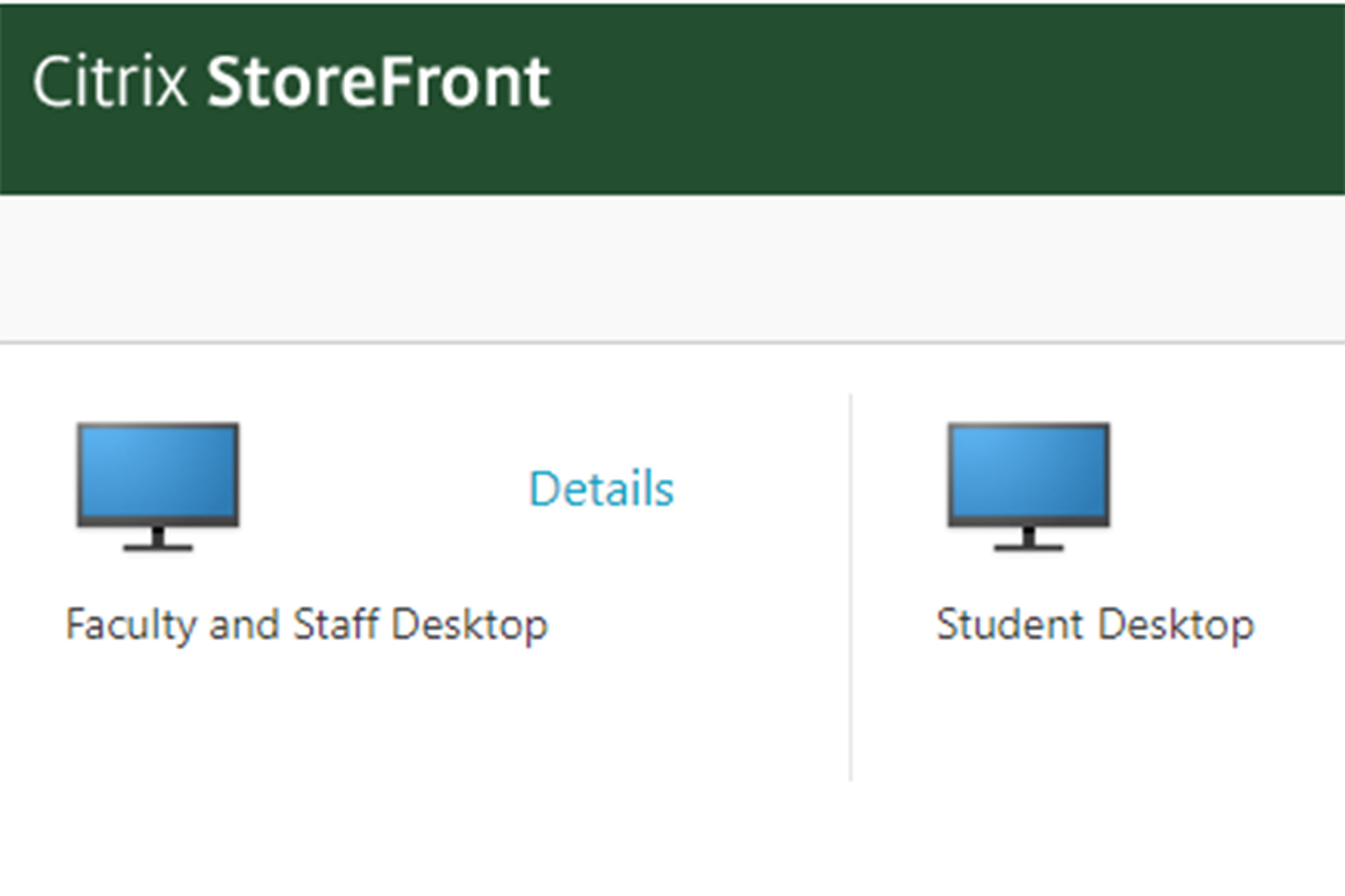 Citrix Storefront Desktop Icons