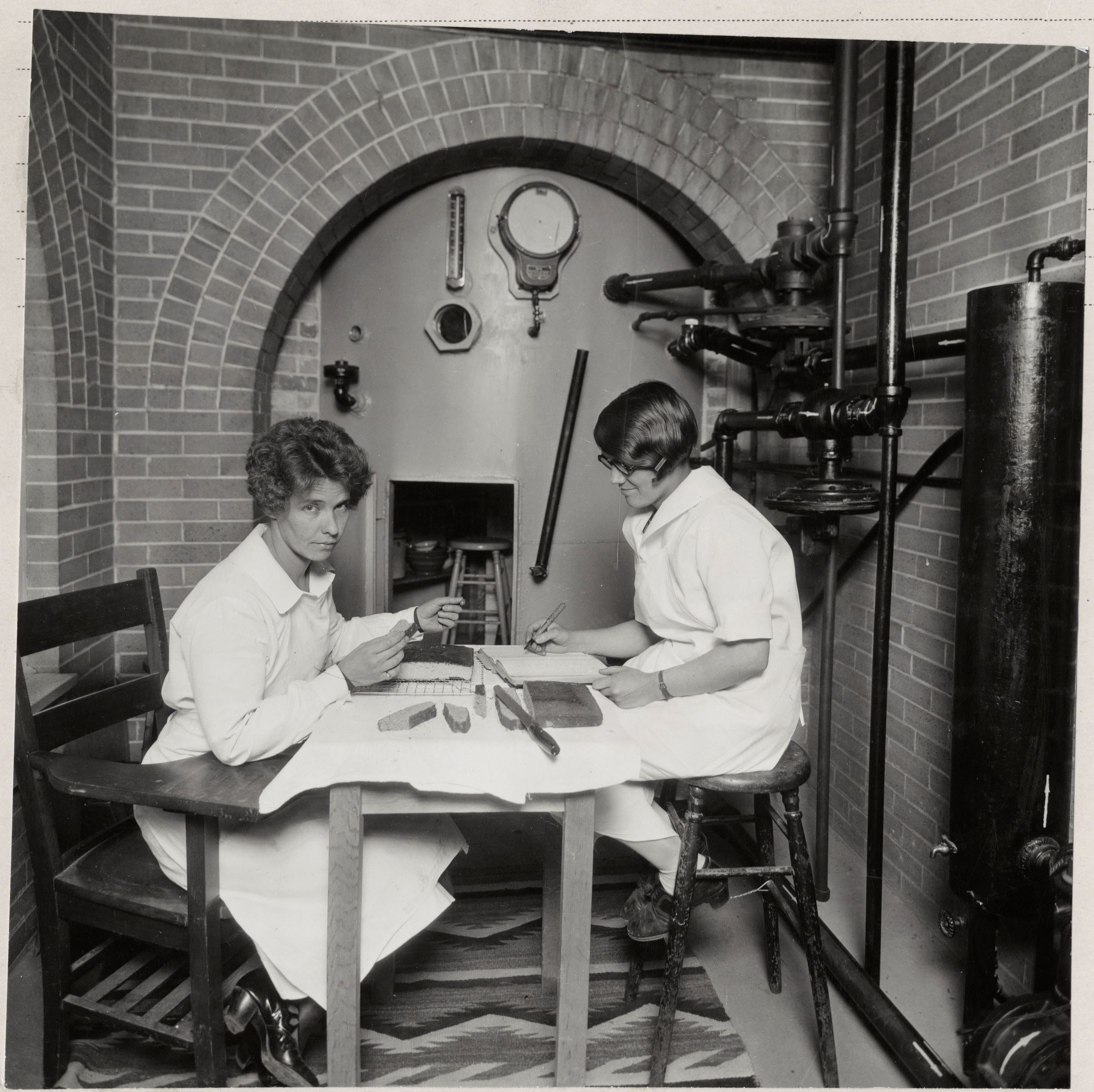 Two women working in The High Altitude Laboratory.