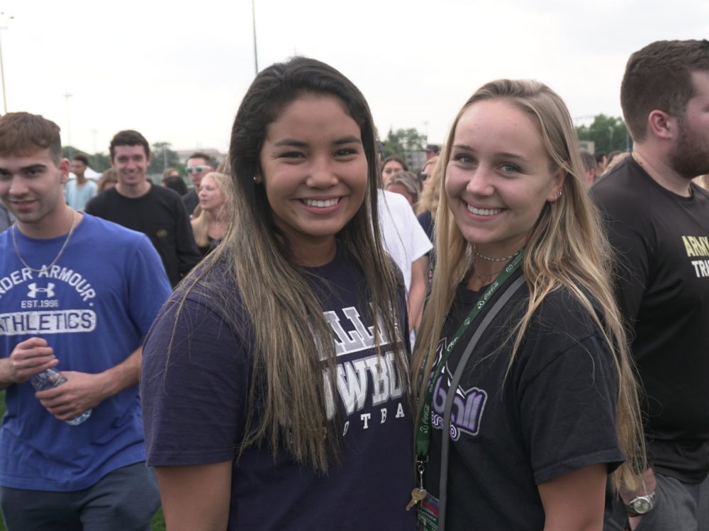 Two students at Ram Welcome Orientation