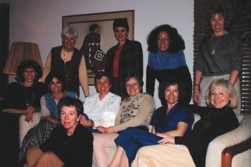 Nancy with a group of women leaders at CSU in the 1990s.