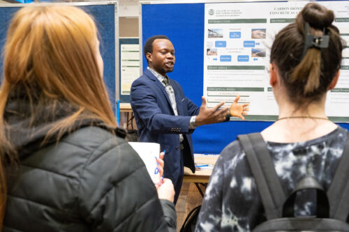 Ojo Abraham presents at Research Day