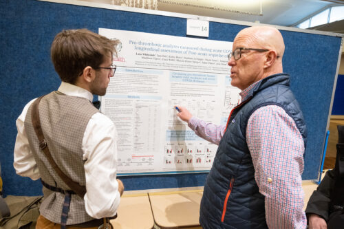 Luke Whitcomb presents at Research Day