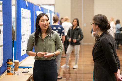 Sylvia Lee presents at Research Day