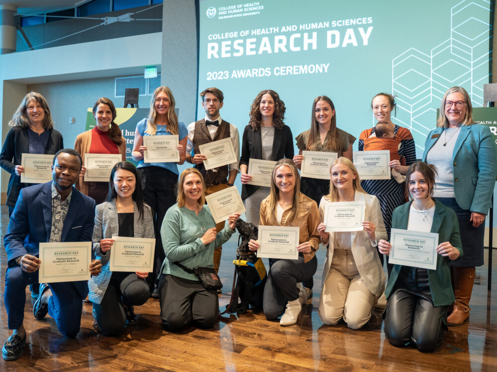 Research Day 2023 Award Winner with Dean Youngblade